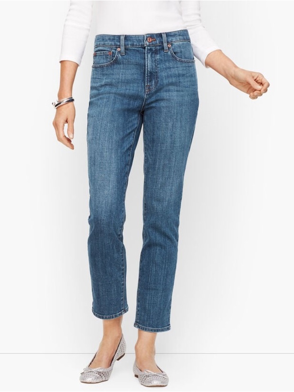 Talbots Flawless High Waist Modern Ankle Jean. Size 2